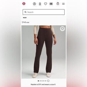 Lululemon Smooth Fit Pull-On High-Rise Pant
Regular